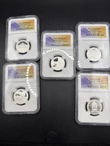 COMPLETE 2010 Silver ATB Nat Park Proof Quarter Set 25c NGC PF70 | FLAWLESS PR70 - Picture 1 of 13