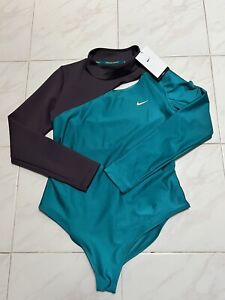 Nike Serena Design Crew Long Sleeve Tennis Bodysuit DJ1144-367 Womens Size Large