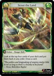 4x Grand Archive TCG Scout the Land 149 Common Regular NM Mercurial Heart - Picture 1 of 1