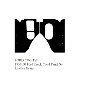 Kick Panel Set for 1957-1960 Ford Truck ABS Plastic Cowl Panel - Imagen 1 de 8