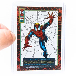 Tarjeta de animación suspendida Fleer Marvel 1994 Spider-Man # 10 | acetato | ¡S&H gratis! - Imagen 1 de 12
