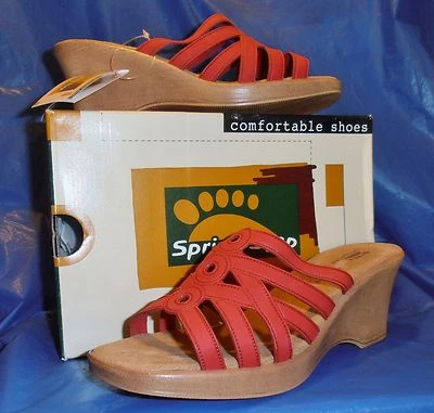 SPRING STEP Sandal ...INSPIRE....Red size 9 - 9  1/2 - Image 1 of 3