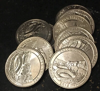 2012 S Chaco Culture NP Quarter. ATB Series Uncirculated From US Mint bag - Image 1 of 3