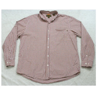 Camisa de vestir Timberland de bolsillo para hombre manga larga XL X-Large blanca roja amarilla 1203 Foto 1 de 4