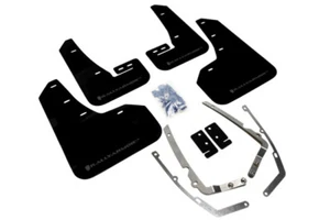 RALLYARMOR 2018 2019 VW GOLF R MK7.5 RALLY ARMOR MUD FLAPS BLACK WITH GREY LOGO - Foto 1 di 1