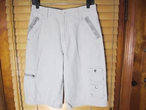 Calvin Klein Jeans Classic Women's 16 Khaki Cargo Hiking Shorts Pants 9 Pocket - Picture 1 of 4