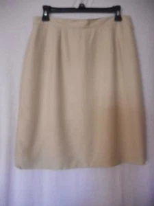 Beige Lined Skirt Size 12 by Cambell for Charter Club - Picture 1 of 9