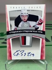 2006-07 Fleer Hot Prospects Travis Zajac Rookie RC Patch Auto /599 - NJ Devils