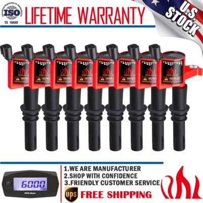 8 Pack Ignition Coil For Ford F-150 F250 5.4L 2004 2005 2006 2007 2008 2009 2010 - Image 1 of 4
