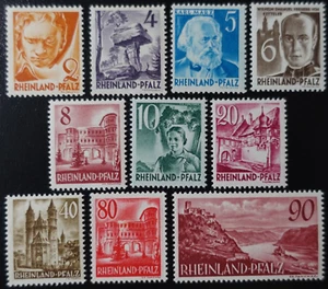 ALLEMAGNE - OCCUPATION FRANÇAISE - RHÉNO PALATIN RHEINLAND N°30/38 NEUF * MH - Imagen 1 de 2