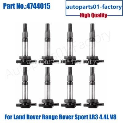 8PCS Ignition Coils 4744015 Fit for Land Rover Range Rover Sport LR3 4.4L V8 - Image 1 of 4