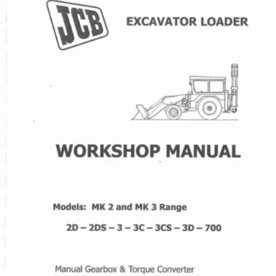 MK3 JCB Retroexcavadora Servicio Reparación Taller Manual PDF en USB Foto 1 de 3