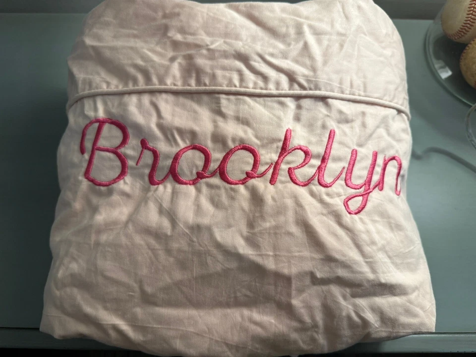 Funda protectora para silla Pottery Barn Anywhere REGULAR con volante rubor polvoriento Foto 1 de 1