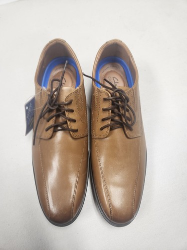 Scarpe eleganti Clarks Whiddon Pace Oxford da uomo marrone scuro pelle taglia 10