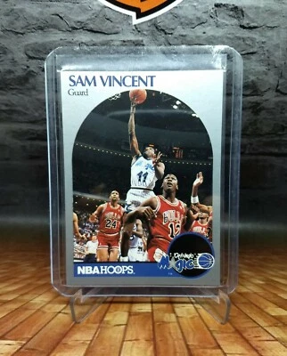 1990 NBA Hoops #223 Sam Vincent Mint Condition / Michael Jordan theft jersey - Image 1 of 2