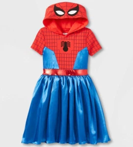NEW Marvel Girl's Spider-Man Cosplay Dress Red/Blue Size XXL - Picture 1 of 2
