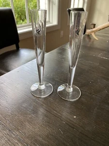 Wyborowa Vodka Fluted Vodka Glasses Black Night Pair Of 2 - Picture 1 of 2