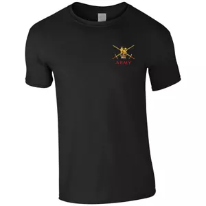 British Army Embroidered Men's T Shirt Embroidery - Picture 1 of 10
