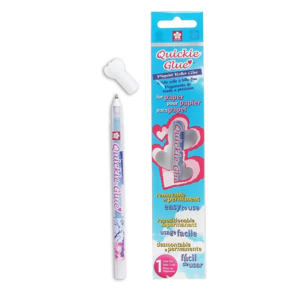 38480 Sakura Quickie Pinpoint caneta cola rolo, cola para papel, pacote com 1 - Imagem 1 de 1