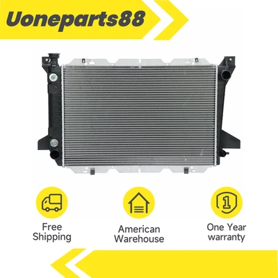 CU1451 Aluminum Radiator for 1985-1997 Ford F-150 F-250 F-350 Bronco 5.0L 7.5L - Изображение 1 из 4
