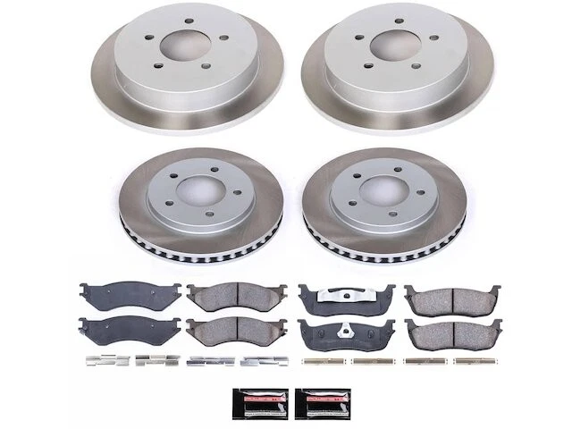 Front and Rear Brake Pad and Rotor Kit For 2000-2002 Lincoln Navigator BZ214CB Foto 1 de 1