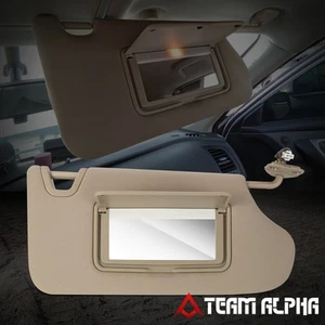 Parasol con espejo retrovisor beige tostado lado del conductor Nissan Altima 2013-2018 - Imagen 1 de 7