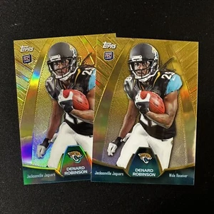DENARD ROBINSON 2013 Topps Holiday Mega Box 2x lotto Rookie RC #MBC-DR - Jaguars - Foto 1 di 3