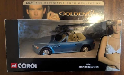 Asientos Corgi BMW Z3 Roadster James Bond 007 Golden Eye ABIERTOS TOP AZUL CERVATILLO Foto 1 de 2