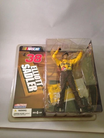 Elliot Sadler Nascar Action Figure with Coke Bottle by McFarlane NIP NIB M&M's Cover