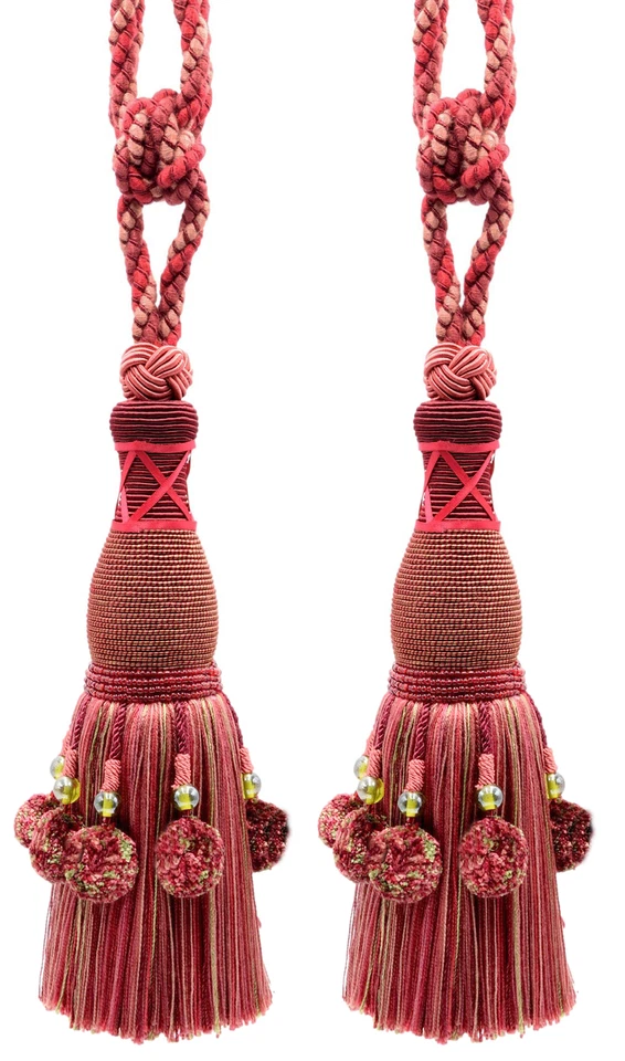 Corbata borla Décopro, estilo # TBRW10, color # VL03 - rojo pascua [juego de 2] Foto 1 de 1