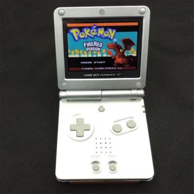 Silver Game Boy Advance GBA SP Console AGS 101 Brighter Backlit LCD Console - Image 1 of 4