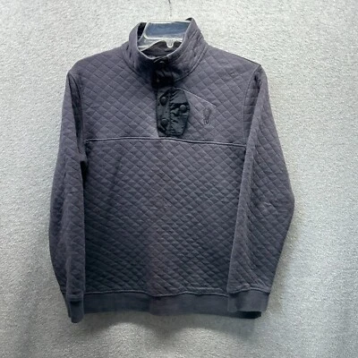 Sudadera Spyder Niños Grande Gris Suéter Pullover Juvenil A Presión Informal Polar Foto 1 de 4