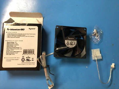 Bgears b-PWM 80 Black 80mm Case Fan, 3500 RPM, 62 cfm - Image 1 of 2