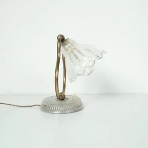 Abat jour vintage Lampada tavolo design anni 50 Campanella Vetro soffiato Murano - Imagen 1 de 16