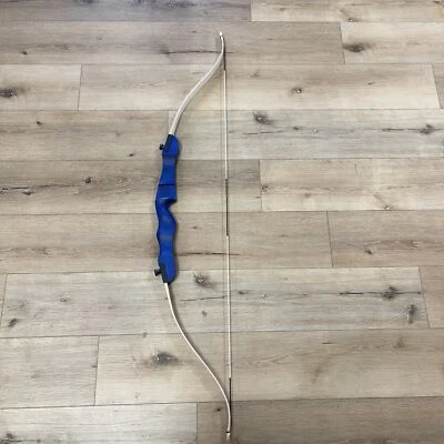 SAS Spirit Jr 54" Beginner Wooden Archery Bow 18lb RH Blue Riser - Open Box - Image 1 of 3