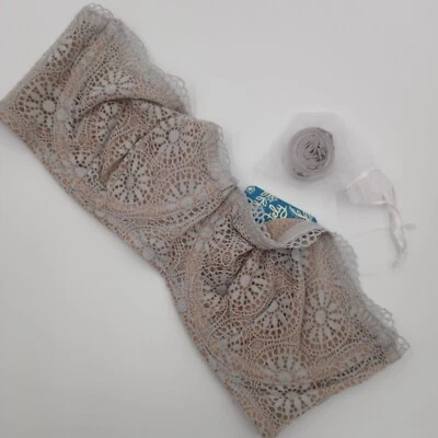 Free People Women's 34B Starla Underwire Convertible Bra Skies Blue Gray Silver - Image 1 of 4