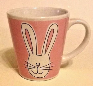 Rabbit Face Porcelain Mug Pink & White 8oz - Picture 1 of 1