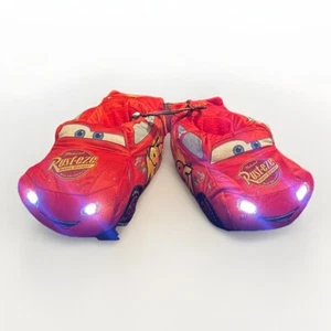LED Disney Pixar Car's Lightning Mcqueen #95 Slippers Sz (2/3) Plush free bag - Picture 1 of 6