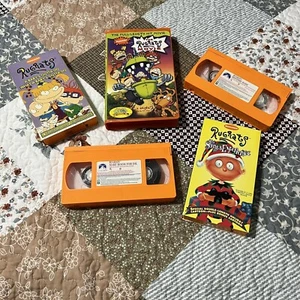 Rugrats Nickelodeon VHS Lot Of 5 Includes Rugrat Movies Shows Vintage - Picture 1 of 13