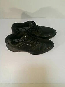Nike Mens Lunar Control Golf Shoes Size 10 Flywire Black Leather  - Picture 1 of 9
