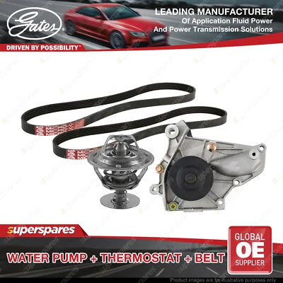 Gates Water Pump Thermostat Belt Kit for Toyota Spacia SR40R 2.0L 94kW 1998-2002 - image 1 of 2