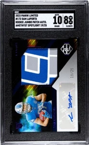 2023 Panini Limited Sam LaPorta RPA Detroit Lions Rookie WCF Sleeve Patch Auto - Picture 1 of 2