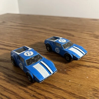 2 Matchbox Superfast Nº 8 DE TOMASO PANTERA Azul 1975 Lesney Hong Kong Coche de Juguete Foto 1 de 4