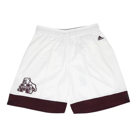 Mississippi State Bulldogs NCAA Adidas Women's White March Madness Shorts Cover
