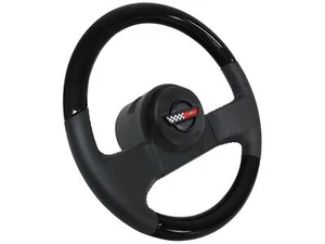 1984-89 C4 Corvette Black Wood/Leather Steering Wheel Kit, OE# 9768988 - Bild 1 von 12