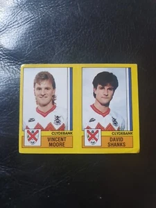 Rare Panini Football 87 #482 vincent Moore David Shanks Clydebank - Picture 1 of 2