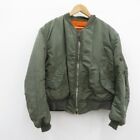 Used Military Clothing Yellow Ma-1 Flight Jacket Made By ALPHA 72 Vintage Green