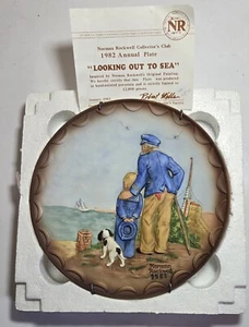 NORMAN ROCKWELL 3D COLLECTOR PLATE--LOOKING OUT TO SEA - FREE SHIPPING ! - Picture 1 of 3