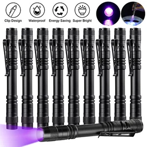 Lote 1-10X Linterna LED Ultra Violeta UV Luz Negra Lámpara de Inspección 395nm - Imagen 1 de 16