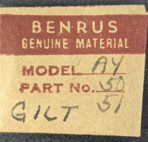 Pack of NOS NEW Benrus AY Watch Part# 50/51 - Gilt Hands - Afbeelding 1 van 3